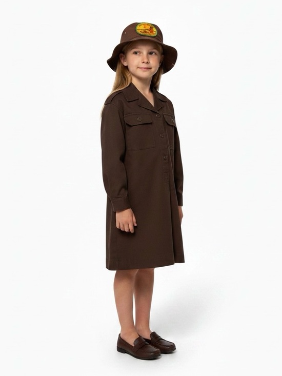 Girl Guides Of Canada Other - Vintage 70’s / 80’s Girl Guides of Canada Vintage Brownie Dress, Hat & Pixie Pin